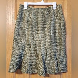 Emma James - Liz Claiborne size 8 Flare Hem Skirt Tweed